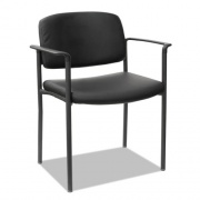Alera Sorrento Series Ultra-Cushioned Stacking Guest Chair, 25.59" x 24.01" x 33.85", Black, 2/Carton (UT6816)