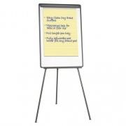 Universal Dry Erase Board with Tripod Easel, 29" x 41", White Surface, Black Frame (43032)