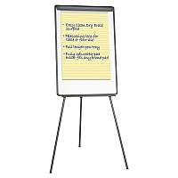 Universal Dry Erase Board with Tripod Easel, 29 x 41, White Surface, Black Frame (UNV43032)