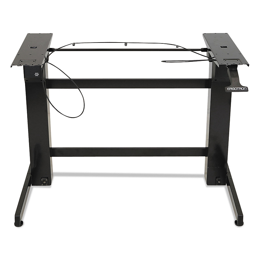 WorkFit by Ergotron WorkFit-B Sit-Stand Base, Up to 88 lb, 42" x 26" x 32" to 51.5", Black (ERG24388009)