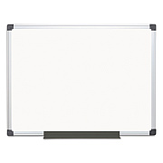 MasterVision Value Lacquered Steel Magnetic Dry Erase Board, 48 x 36, White Surface, Silver Aluminum Frame (BVCMA0507170)