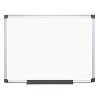 MasterVision Value Lacquered Steel Magnetic Dry Erase Board, 48 x 36, White Surface, Silver Aluminum Frame (BVCMA0507170)