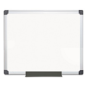 MasterVision Value Melamine Dry Erase Board, 24 x 36, White Surface, Silver Aluminum Frame (BVCMA0312170MV)
