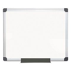 MasterVision Value Melamine Dry Erase Board, 24 x 36, White Surface, Silver Aluminum Frame (BVCMA0312170MV)