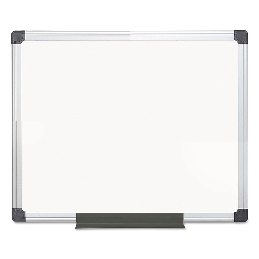 MasterVision Value Melamine Dry Erase Board, 24 x 36, White Surface, Silver Aluminum Frame (BVCMA0312170MV)