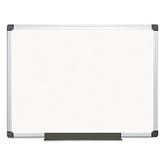 MasterVision Value Melamine Dry Erase Board, 36 x 48, White Surface, Silver Aluminum Frame (BVCMA0512170MV)