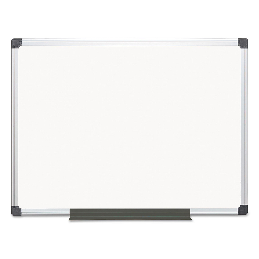 MasterVision Value Melamine Dry Erase Board, 36 x 48, White Surface, Silver Aluminum Frame (BVCMA0512170MV)