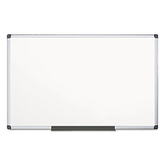 MasterVision Value Melamine Dry Erase Board, 48 x 96, White Surface, Silver Aluminum Frame (BVCMA2112170MV)