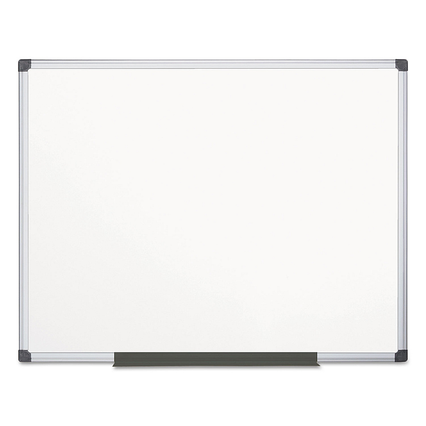MasterVision Value Lacquered Steel Magnetic Dry Erase Board, 72 x 48, White Surface, Silver Aluminum Frame (BVCMA2707170)