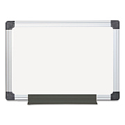MasterVision Value Melamine Dry Erase Board, 18 x 24, White Surface, Silver Aluminum Frame (BVCMA0212170MV)