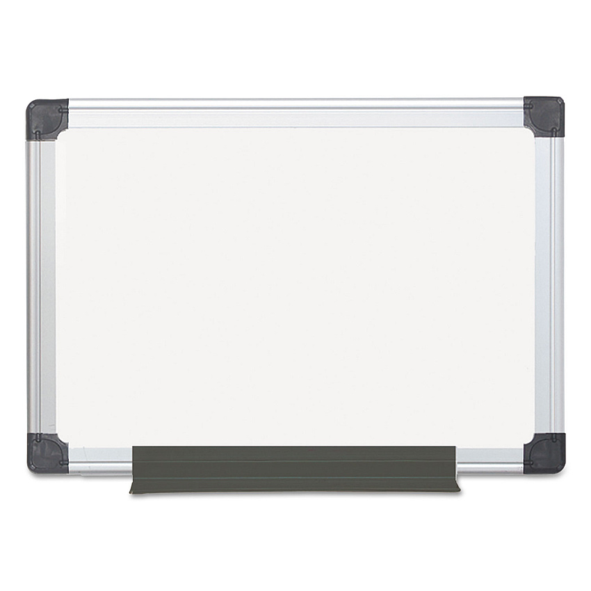 MasterVision Value Melamine Dry Erase Board, 18 x 24, White Surface, Silver Aluminum Frame (BVCMA0212170MV)