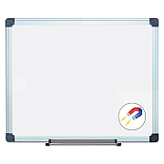 MasterVision Value Lacquered Steel Magnetic Dry Erase Board, 24 x 36, White Surface, Silver Aluminum Frame (BVCMA0307170)
