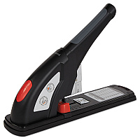 Universal Heavy-Duty Stapler, 200-Sheet Capacity, Black/Graphite/Red (UNV43048)