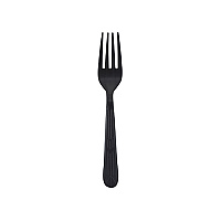 Heavy Weight Polypropylene Individually Wrapped Fork, Black (1000 Per Case), Case Of 1000 (CPPHWFKIWE1)