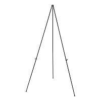 Universal Instant Setup Foldaway Easel, Adjusts 15" to 61" High, Steel, Black (UNV43029)