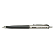 AbilityOne 7520016558004, SKILCRAFT Stainless Elite Mechanical Pencil, 0.5 mm, F (#2.5), Black Lead, Black/Silver Barrel, 3/Pack