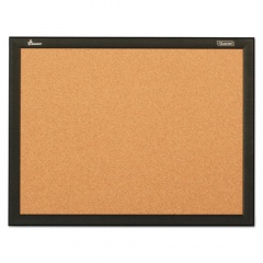 AbilityOne 7195016511285 SKILCRAFT Quartet Cork Board, 48 x 36, Natural Tan Surface, Black Aluminum Frame