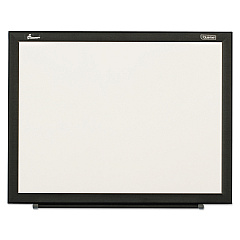 AbilityOne 7110016511293, SKILCRAFT Non-Magnetic Melamine Dry Erase Board, 24 x 18, White Surface, Black Aluminum Frame