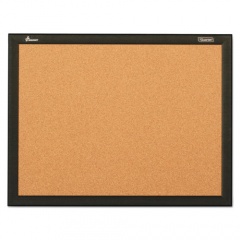 AbilityOne 7195016511284 SKILCRAFT Quartet Cork Board, 36 x 24, Natural Tan Surface, Black Aluminum Frame