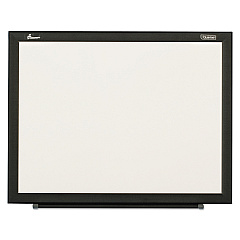 AbilityOne 7110016511296, SKILCRAFT Non-Magnetic Melamine Dry Erase Board, 48 x 36, White Surface, Black Aluminum Frame