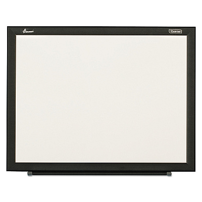 AbilityOne 7110016511296, SKILCRAFT Non-Magnetic Melamine Dry Erase Board, 48 x 36, White Surface, Black Aluminum Frame