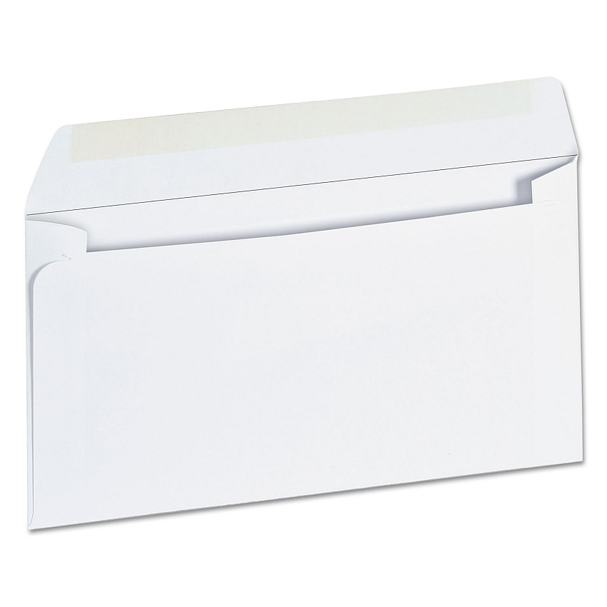Universal Open-Side Business Envelope, #6 3/4, Square Flap, Gummed Closure, 3.63 x 6.5, White, 500/Box (UNV35206)