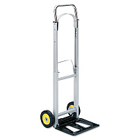 Safco HideAway Aluminum Hand Truck, 250 lb Capacity, 15.5 x 16.5 x 43.5, Aluminum (SAF4061)