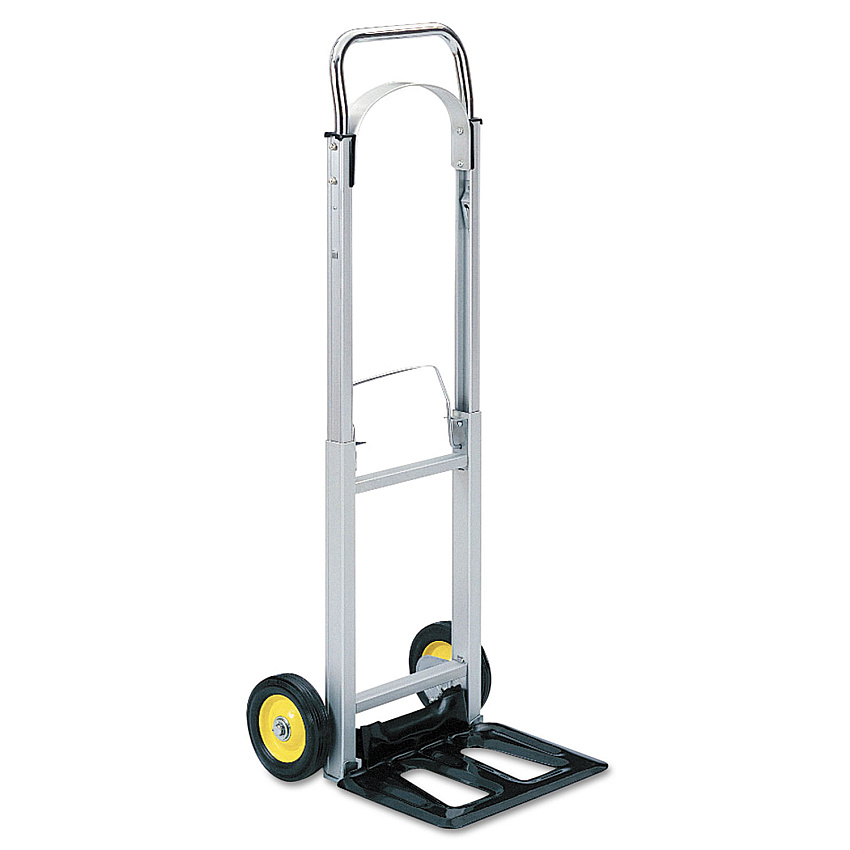 Safco HideAway Aluminum Hand Truck, 250 lb Capacity, 15.5 x 16.5 x 43.5, Aluminum (SAF4061)