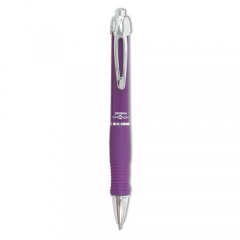 Zebra GR8 Gel Pen, Retractable, Medium 0.7 mm, Violet Ink, Violet/Silver Barrel, 12/Pack (42680)