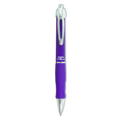 Zebra Sarasa Dry X10 Gel Pen, Retractable, Medium 0.7 mm, Violet Ink, Violet/Silver Barrel, 12/Pack (ZEB42680)