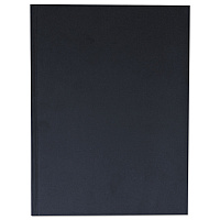 Universal Casebound Hardcover Notebook, 1-Subject, Wide/Legal Rule, Black Cover, (150) 10.25 x 7.63 Sheets (UNV66353)