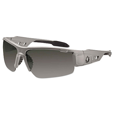 ergodyne Skullerz Dagr Safety Glasses, Matte Gray Frame/Smoke Lens, Nylon/Polycarb (EGO52130)