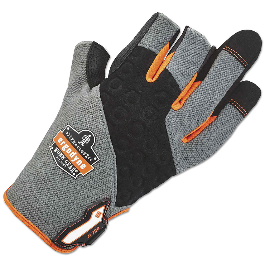 ergodyne ProFlex 720 Heavy-Duty Framing Gloves, Gray, Medium, 1 Pair (EGO17113)