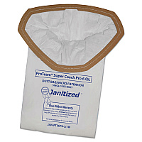 Janitized Vacuum Filter Bags Designed to Fit ProTeam Super Coach Pro 6/GoFree Pro, 100/Carton (APCJANPTSCP62)