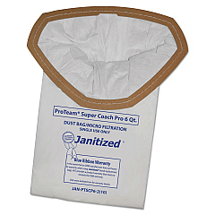 Janitized Vacuum Filter Bags Designed to Fit ProTeam Super Coach Pro 6/GoFree Pro, 100/Carton (APCJANPTSCP62)