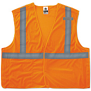 ergodyne GloWear 8215BA Type R Class 2 Econo Breakaway Mesh Vest, 4X-Large to 5X-Large, Orange (EGO21069)