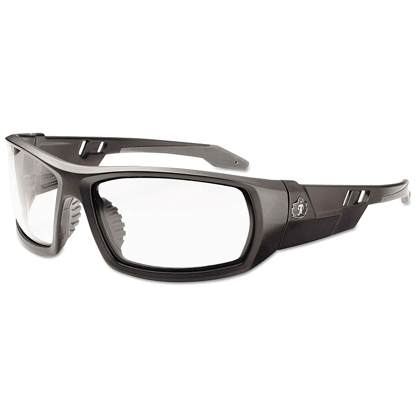 ergodyne Skullerz Odin Safety Glasses, Matte Black Frame/Clear Lens, Nylon/Polycarb (EGO50400)