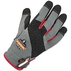 ergodyne ProFlex 710CR Heavy-Duty + Cut Resistance Gloves, Gray, Large, 1 Pair (EGO17124)