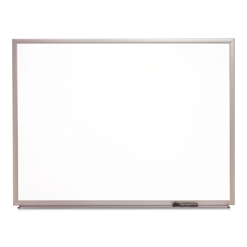 AbilityOne 7110015680398, SKILCRAFT Dry Erase Marker Board, 72 x 48, White Surface, Silver Anodized Aluminum Frame