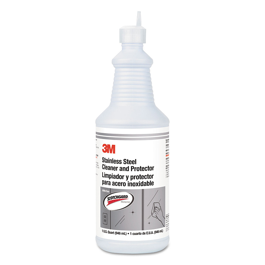3M Stainless Steel Cleaner And Polish, Unscented, 32 Oz Bottle, 6/carton (MMM85901)