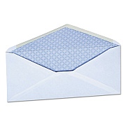 Universal Open-Side Security Tint Business Envelope, #10, Monarch Flap, Gummed Closure, 4.13 x 9.5, White, 500/Box (UNV35202)