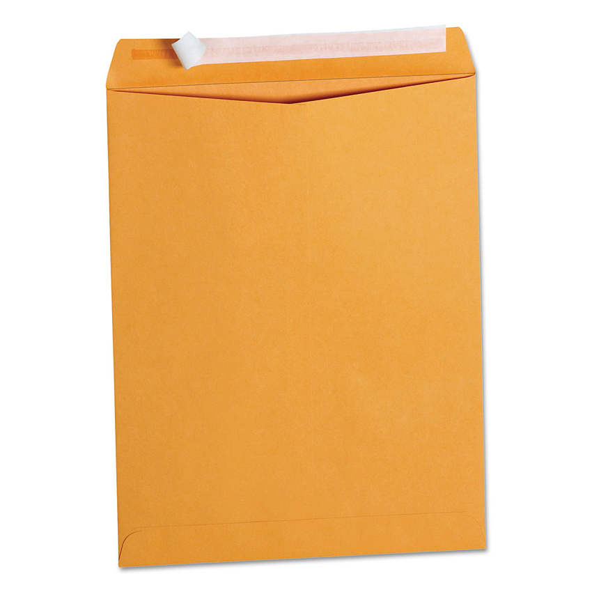 Universal Peel Seal Strip Catalog Envelope, #13 1/2, Square Flap, Self-Adhesive Closure, 10 x 13, Natural Kraft, 100/Box (UNV40099)