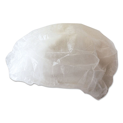 Boardwalk Disposable Bouffant Caps, 19", Medium, White, 100/Pack (BWKH42M)