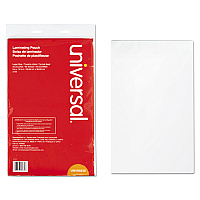 Universal Laminating Pouches, 3 mil, 9" x 14.5", Gloss Clear, 25/Pack (UNV84630)