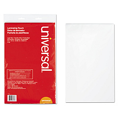 Universal Laminating Pouches, 3 mil, 9" x 14.5", Gloss Clear, 25/Pack (UNV84630)