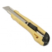 AbilityOne 5110016215256 SKILCRAFT Utility Knife, Snap-Off, 18 mm, 8 Segments, 6.75" Plastic Handle, Yellow/Black