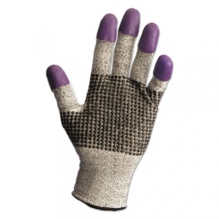 KleenGuard G60 Purple Nitrile Gloves, 240 mm Length, Large/Size 9, Black/White, Pair (97432)