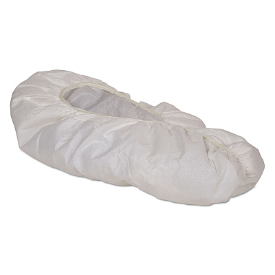 KleenGuard A40 Shoe Covers, One Size Fits All, White, 400/Carton (KCC44490)