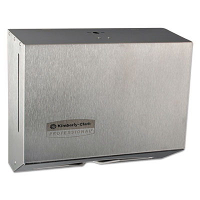 Kimberly-Clark Windows Scottfold Compact Towel Dispenser, 10.6 X 4.75 X 9, Stainless Steel (KCC09216)