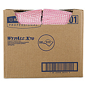 WypAll X70 Wipers, 1-Ply, 12.5 x 23.2, Red, 300/Carton (KCC06354)